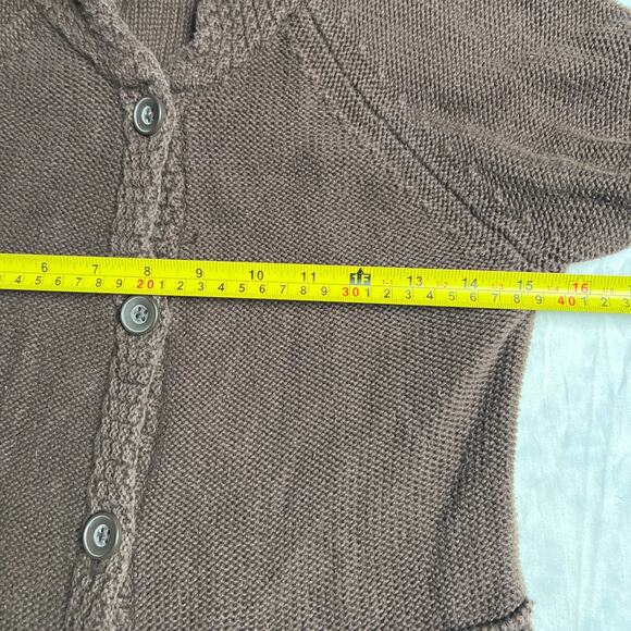 Vintage Mossimo Supply Co Brown Size XL 100% Cotton Women's Knit Long Cardigan - Picture 4 of 6